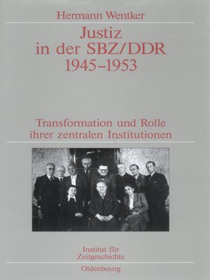 cover image of Justiz in der SBZ/DDR 1945-1953